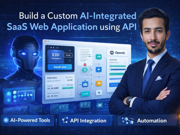 I will Build a Custom AI integrated SaaS Web Application